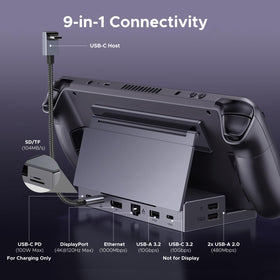 UGREEN dock foldable stand close-up improving ventilation and stability