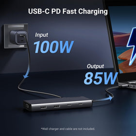 UGREEN docking station with external SSD showing high-speed backup benefit