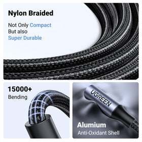 UGREEN compact, durable build with metal body and reinforced cable.