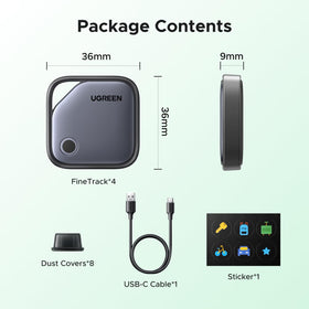 UGREEN FineTrack G 4-pack packaging overview.