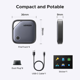 UGREEN FineTrack is iOS-only and works with Find My on iPhone/iPad