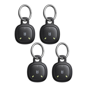 UGREEN FineTrack Mini2 front packaging showing 4-pack and iOS compatibility, easy setup benefit
