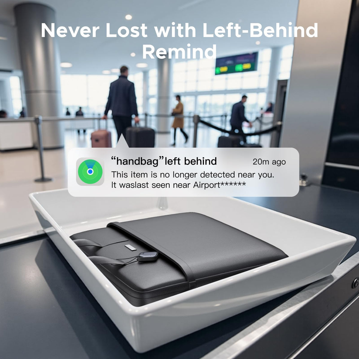 UGREEN FineTrack beside a coin showing size comparison and pocket-friendly portability
