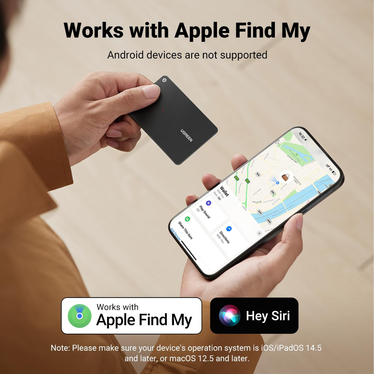UGREEN FineTrack wallet card with Apple Find My integration helps locate valuables quickly