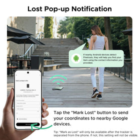 UGREEN FineTrack Slim G Android-only compatibility note for Android phones
