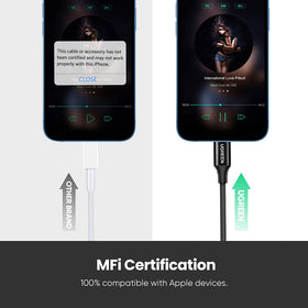 UGREEN audio dongle – portable and lightweight for daily use.