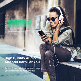 UGREEN Apple MFi Certified adapter ensures plug-and-play setup with iPhone.