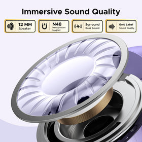 UGREEN HiTune S3 worn on ear profile, demonstrates stable open-ear benefit