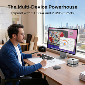 UGREEN Mac mini M4 Dock features anti-slip pads to stabilize your setup.
