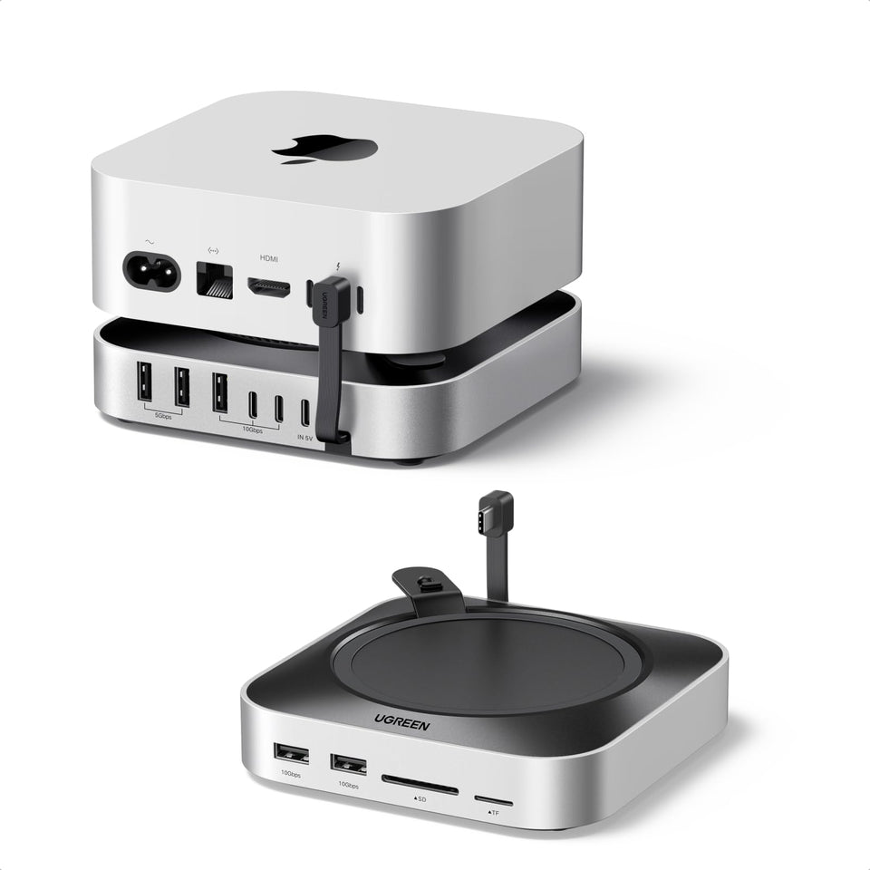 UGREEN Mac mini M4 Dock with NVMe enclosure boosts storage up to 8TB.