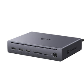 UGREEN Maxidok Thunderbolt 5 hub front view with premium aluminum for portable use