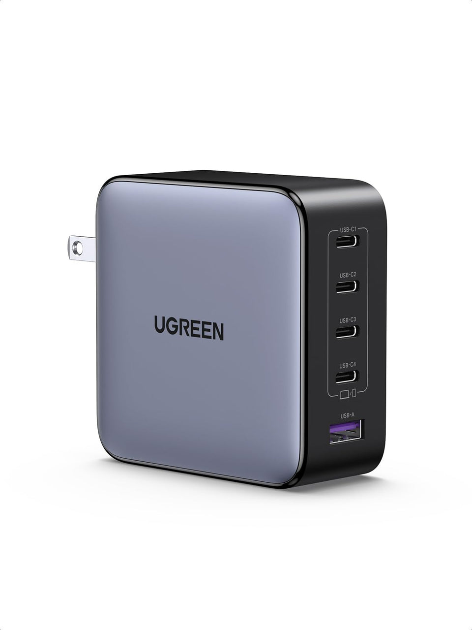 UGREEN Nexode front view showing compact design and five ports benefit portability