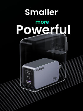 UGREEN Nexode Pro retail box and included leaflet showing what’s in the package