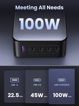 UGREEN Nexode in a travel bag beside laptop showing ideal companion for trips