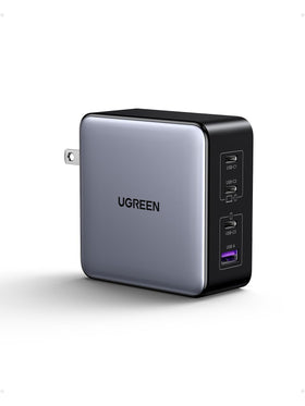 UGREEN Nexode X 160W charger front view powering laptops and phones quickly