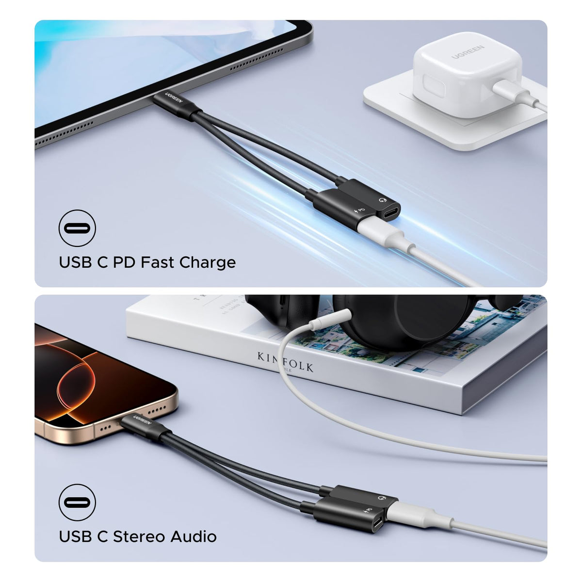 UGREEN packaging and included cable for quick setup.