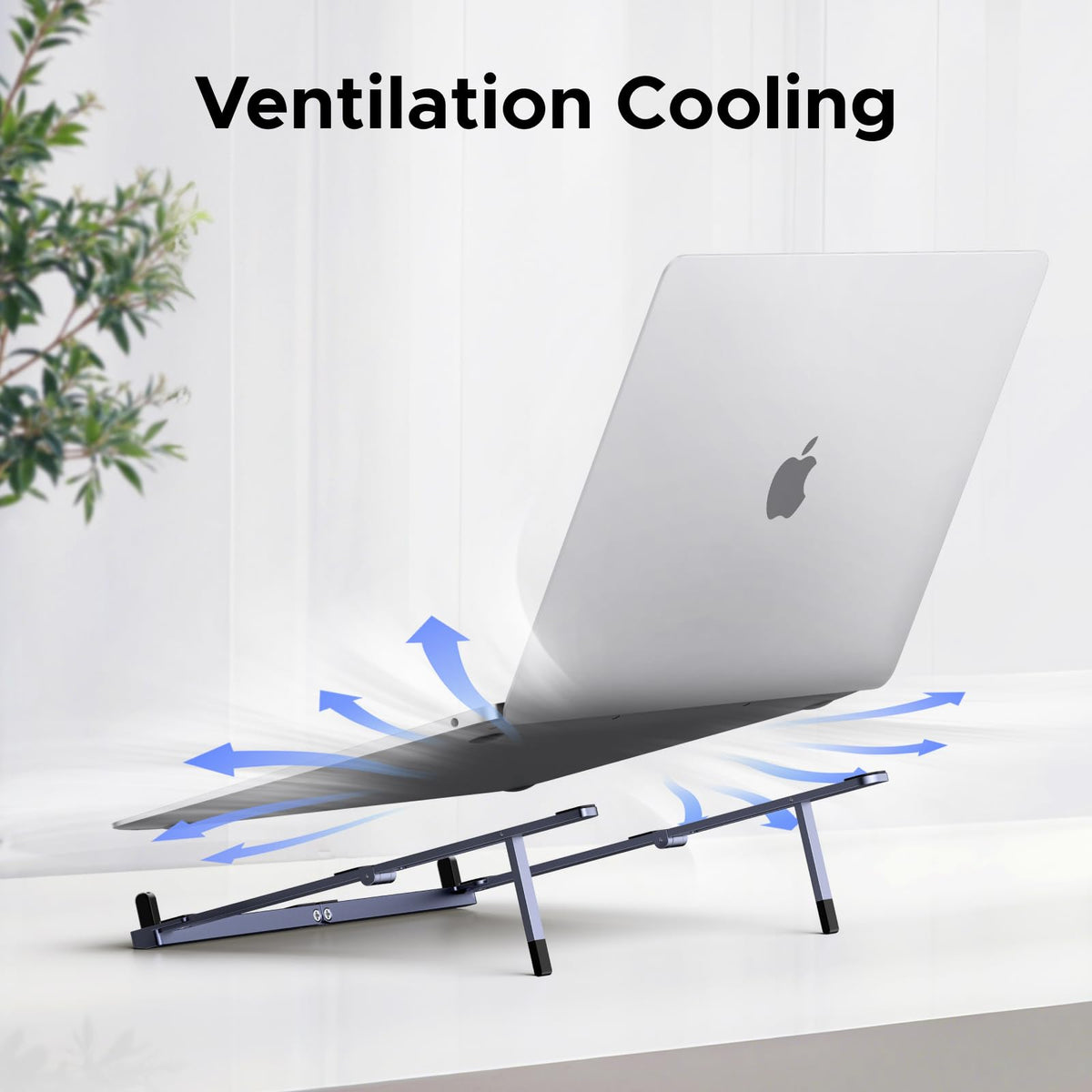 UGREEN portable laptop stand non-slip pads secure your device.