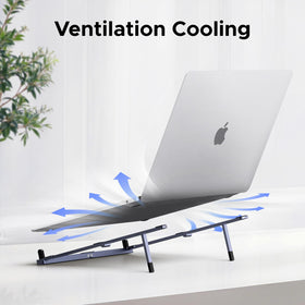 UGREEN portable laptop stand non-slip pads secure your device.
