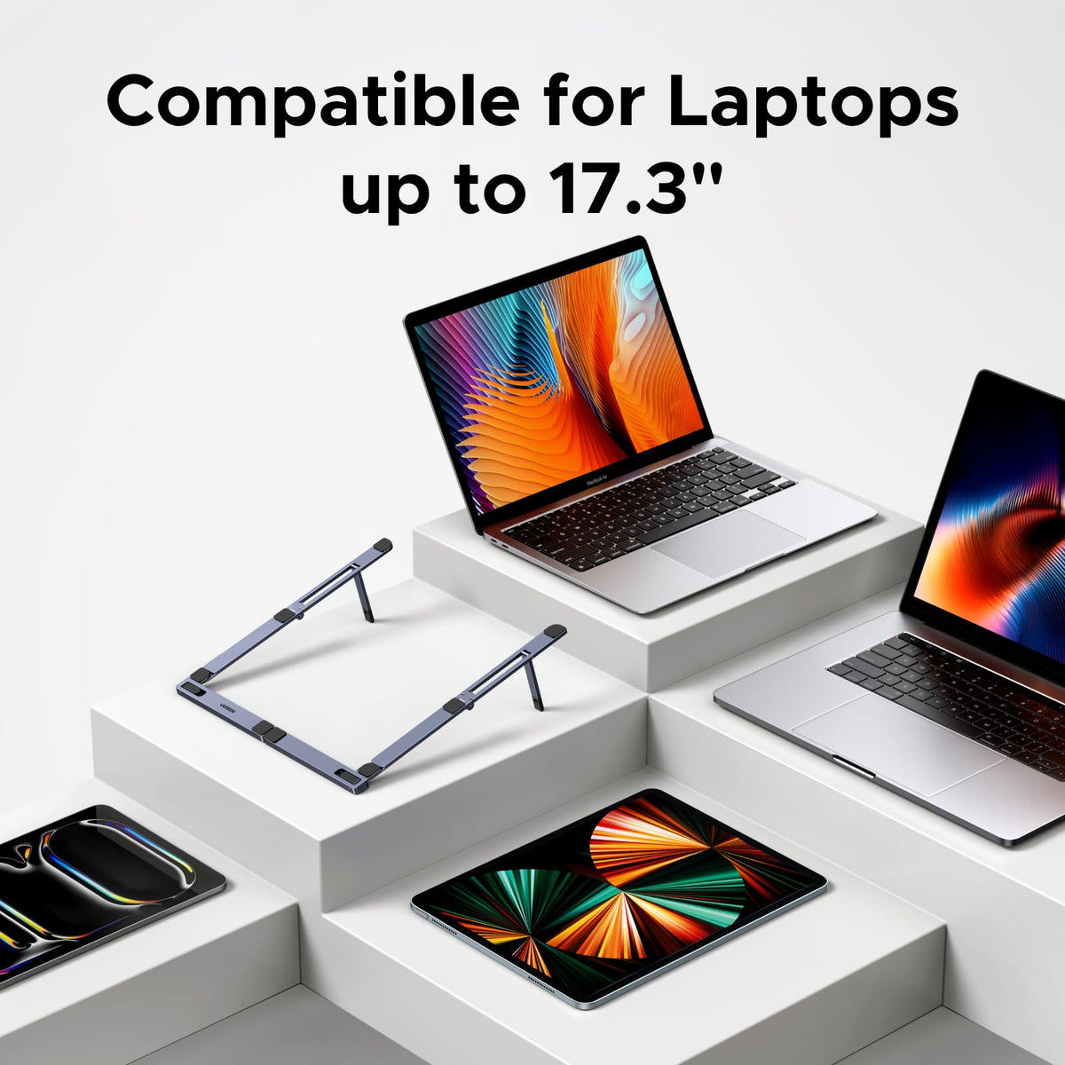 UGREEN portable laptop stand travel-friendly compact for bags and commutes.