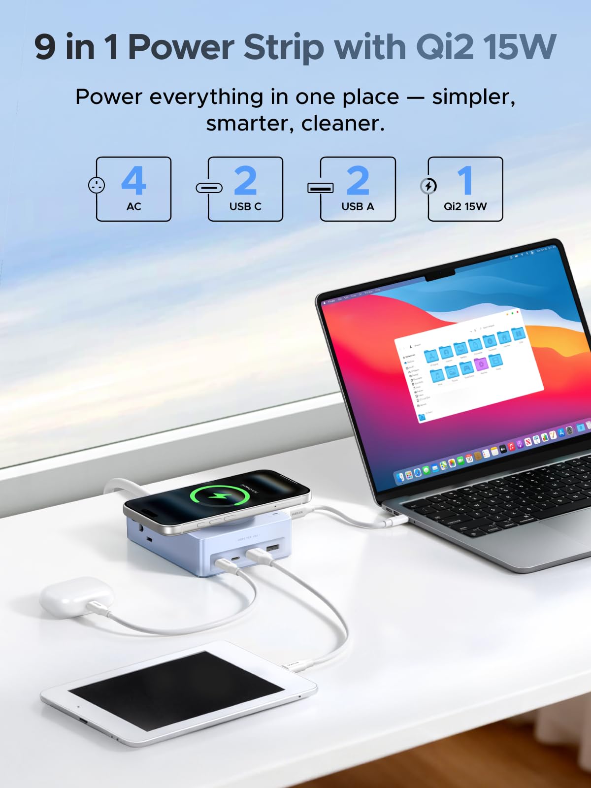 UGREEN Qi2 15W wireless charging for fast device top-ups