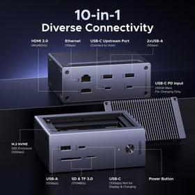 UGREEN Revodok 4K60Hz HDMI port delivers crisp video and smooth multitasking