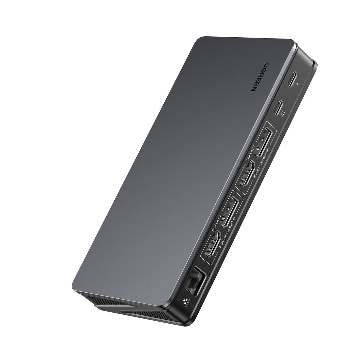 UGREEN Revodok Pro 209 front panel ports for easy desk connectivity and multitasking