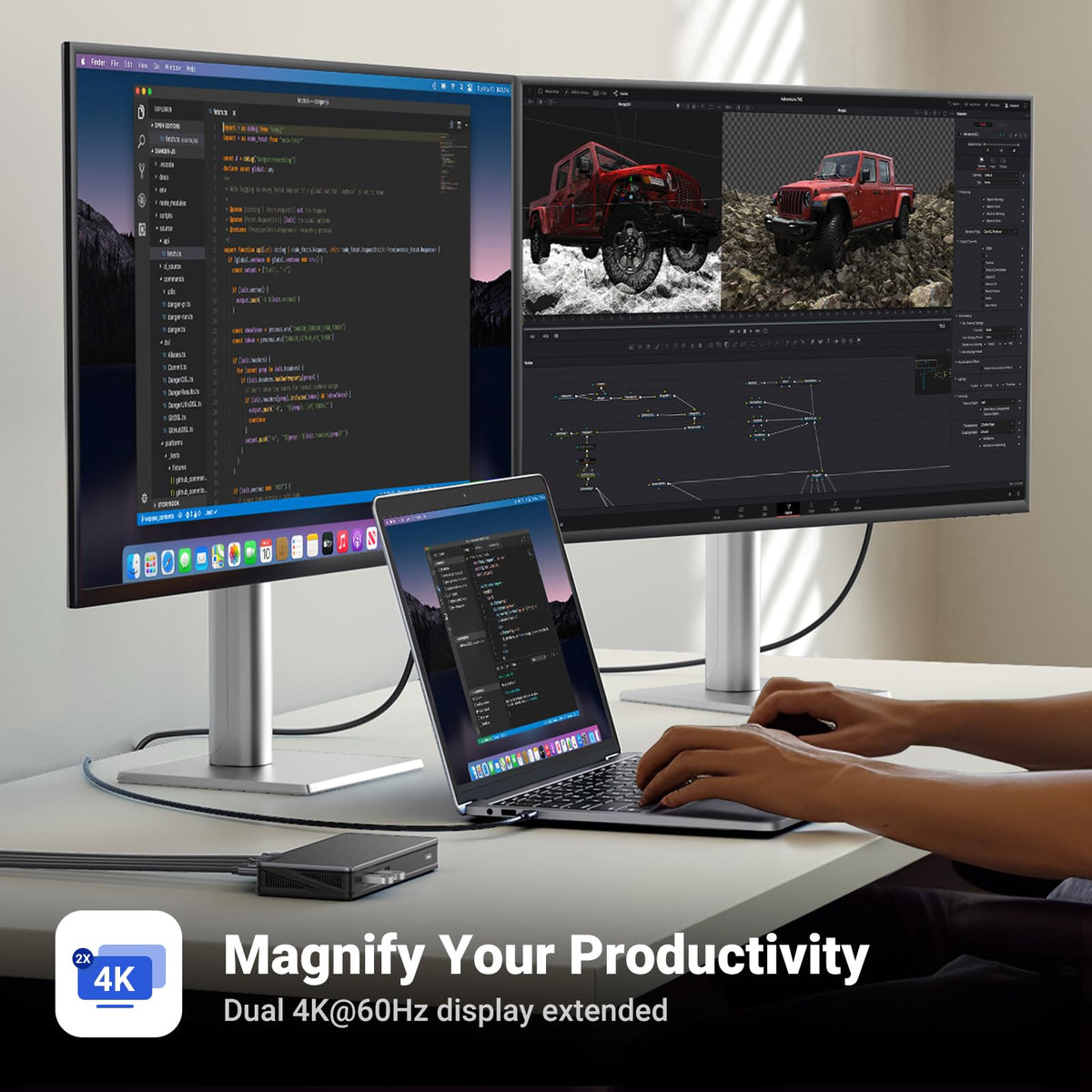 UGREEN Revodok Pro 209 two HDMI 4K60 ports for extended displays