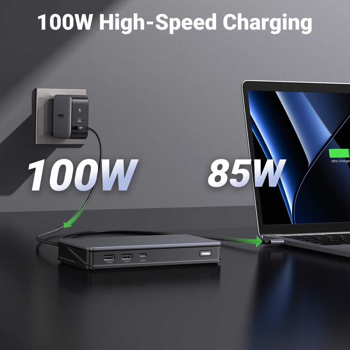UGREEN Revodok Pro 209 USB-C 3.2 Gen 2 port for versatile connections