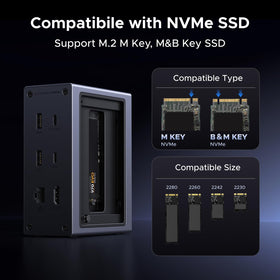 UGREEN Revodok USB-C 10Gbps port supports rapid data transfer and peripherals