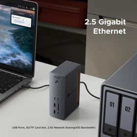 UGREEN Thunderbolt 5 Dock 2.5GbE ethernet and high-speed networking