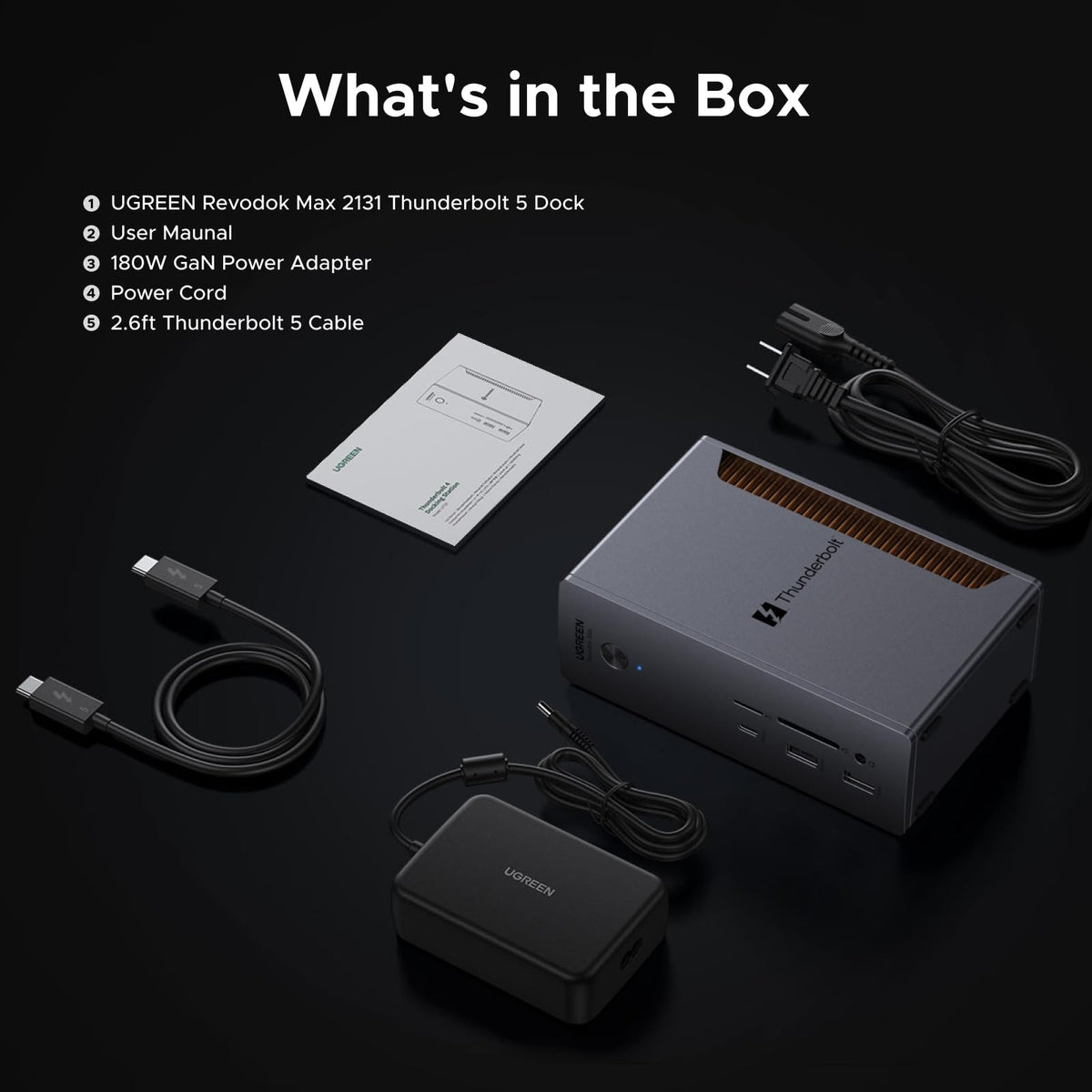 UGREEN Thunderbolt 5 Dock dual-layer cooling system for safe operation