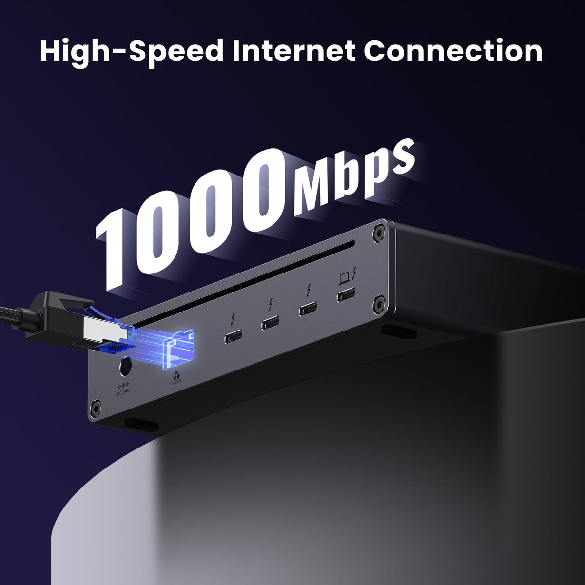 UGREEN Thunderbolt 4 Dock supporting an 8K display for ultra-high-resolution work.