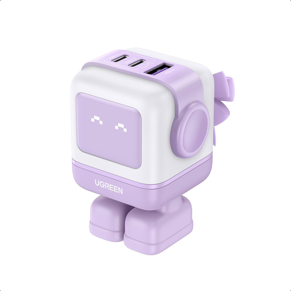 UGREEN Uno front packaging showing robot design and compact size benefit