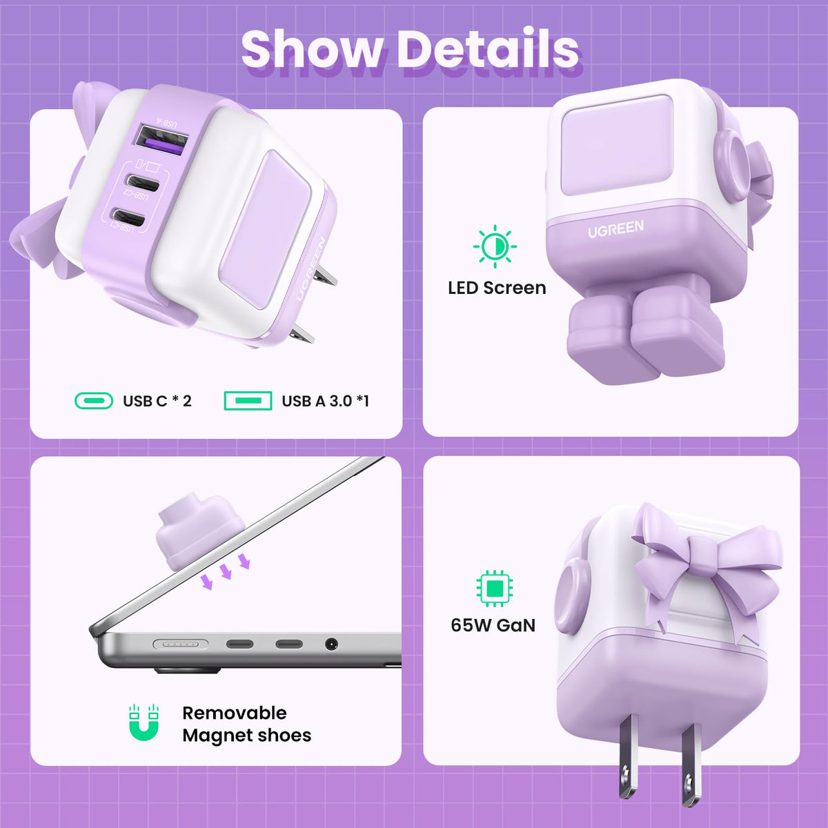 UGREEN Uno next to AirPods Pro case illustrating compact portability advantage