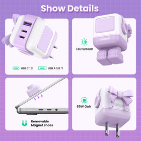 UGREEN Uno next to AirPods Pro case illustrating compact portability advantage