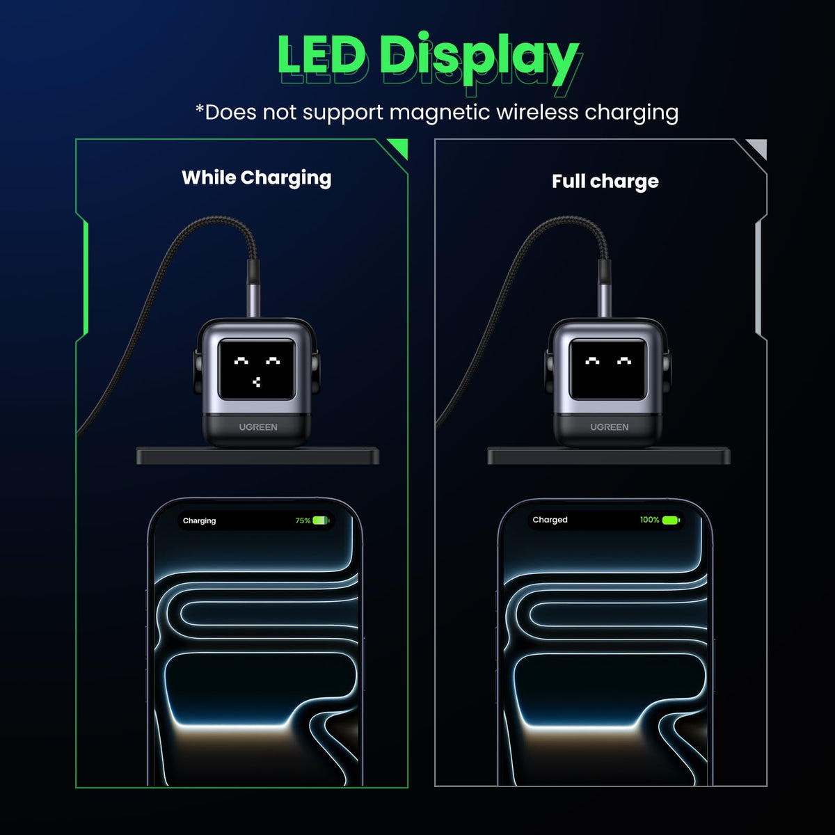 UGREEN Uno powering a MacBook and phone showing simultaneous multi‑device charging benefit
