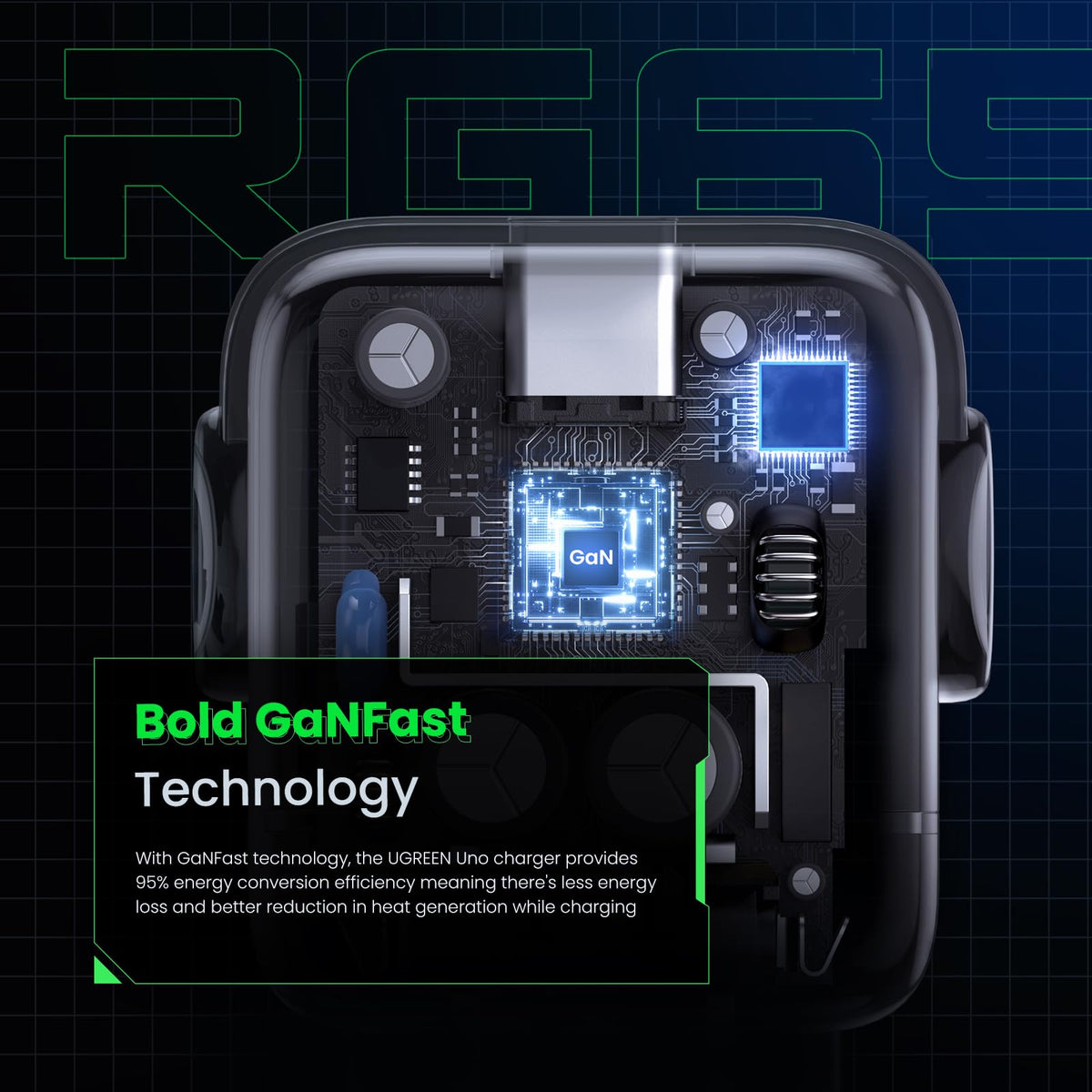 UGREEN Uno plastic finish and texture detail showing premium build quality benefit