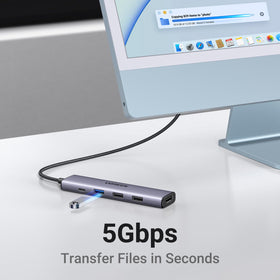 UGREEN two USB-A 2.0 ports for keyboard and mouse.