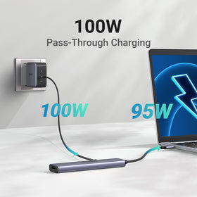 UGREEN USB-A data port offers 5 Gbps transfers for fast storage.