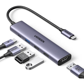 UGREEN USB-C hub with 4K HDMI for crisp external display and multitasking.
