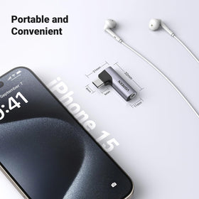 UGREEN USB-C to 3.5mm dongle supporting multiple devices