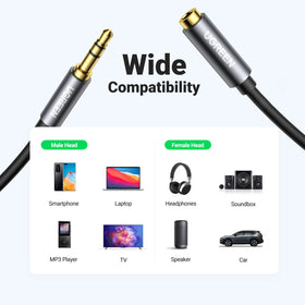 UGREEN wide compatibility with 3.5mm devices.