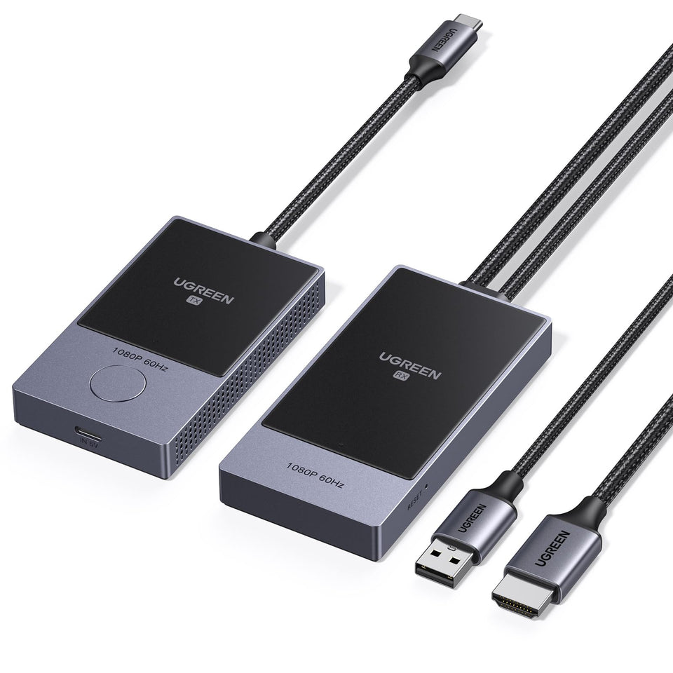 UGREEN wireless USB-C transmitter for smooth USB-C to HDMI streaming on any display.