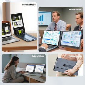 UK BONITOYS laptop screen extender carrying case keeps the monitor protected