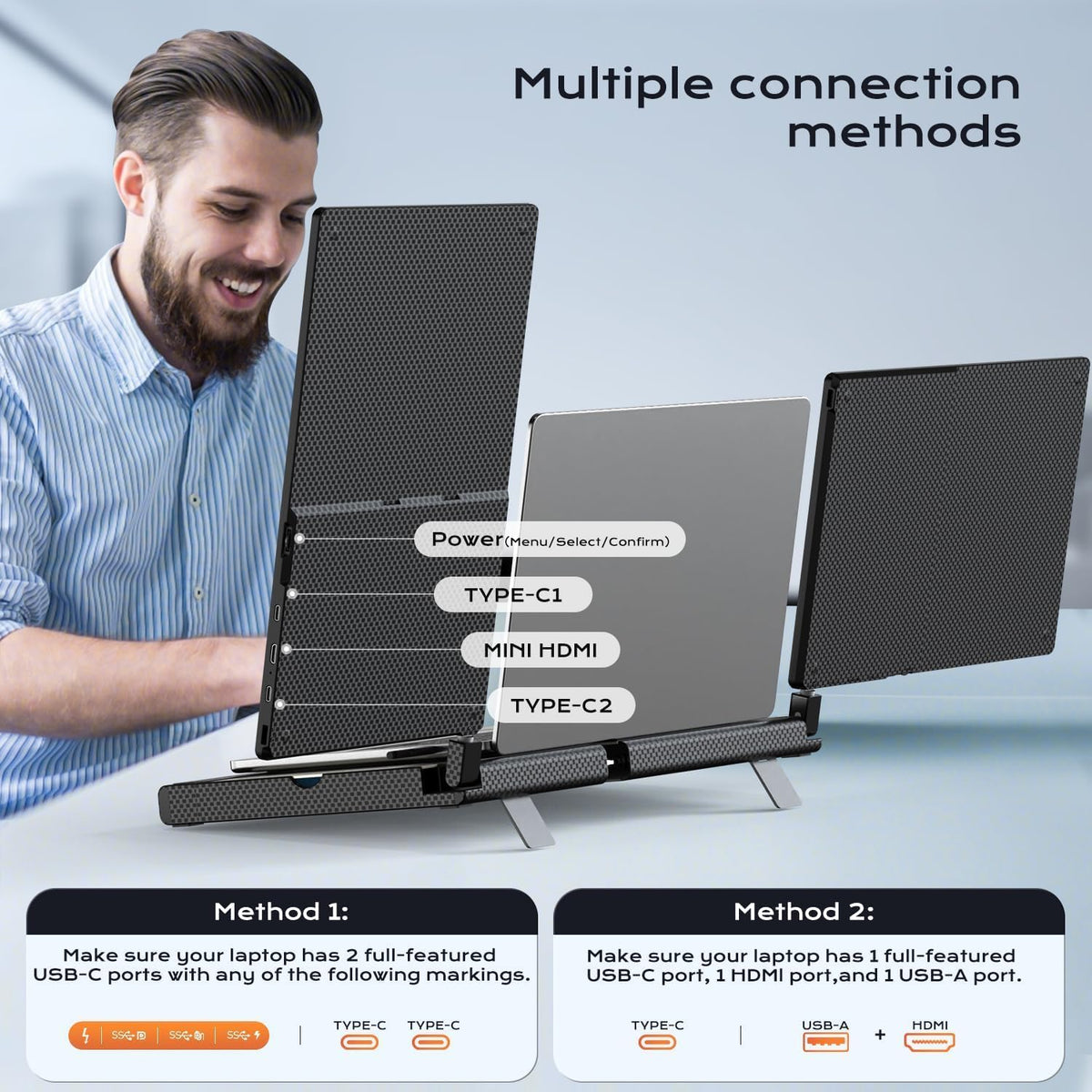 UK BONITOYS detachable screen emphasizes portability with a lightweight 1.2 lb option.