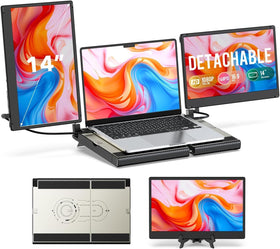 UK BONITOYS laptop screen extender with ergonomic base reduces laptop pressure during work.