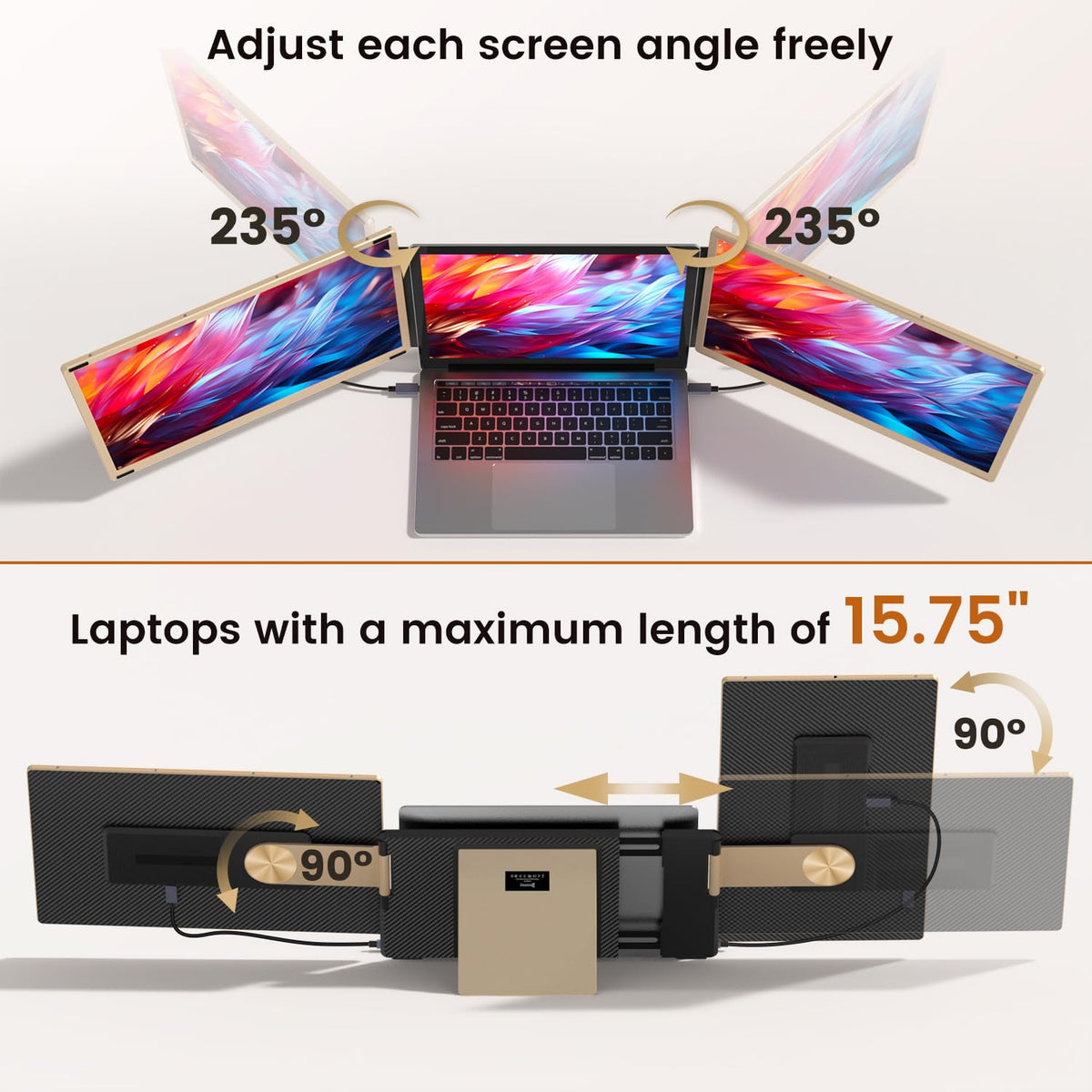 UK BONITOYS Laptop Extender aluminum construction delivers durable, heat-resistant performance