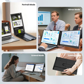 UK BONITOYS Laptop Screen Extender shows ports for simple plug-and-play connections.