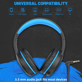 UKELALA kids headphones with soft-earmuffs for comfortable wear.
