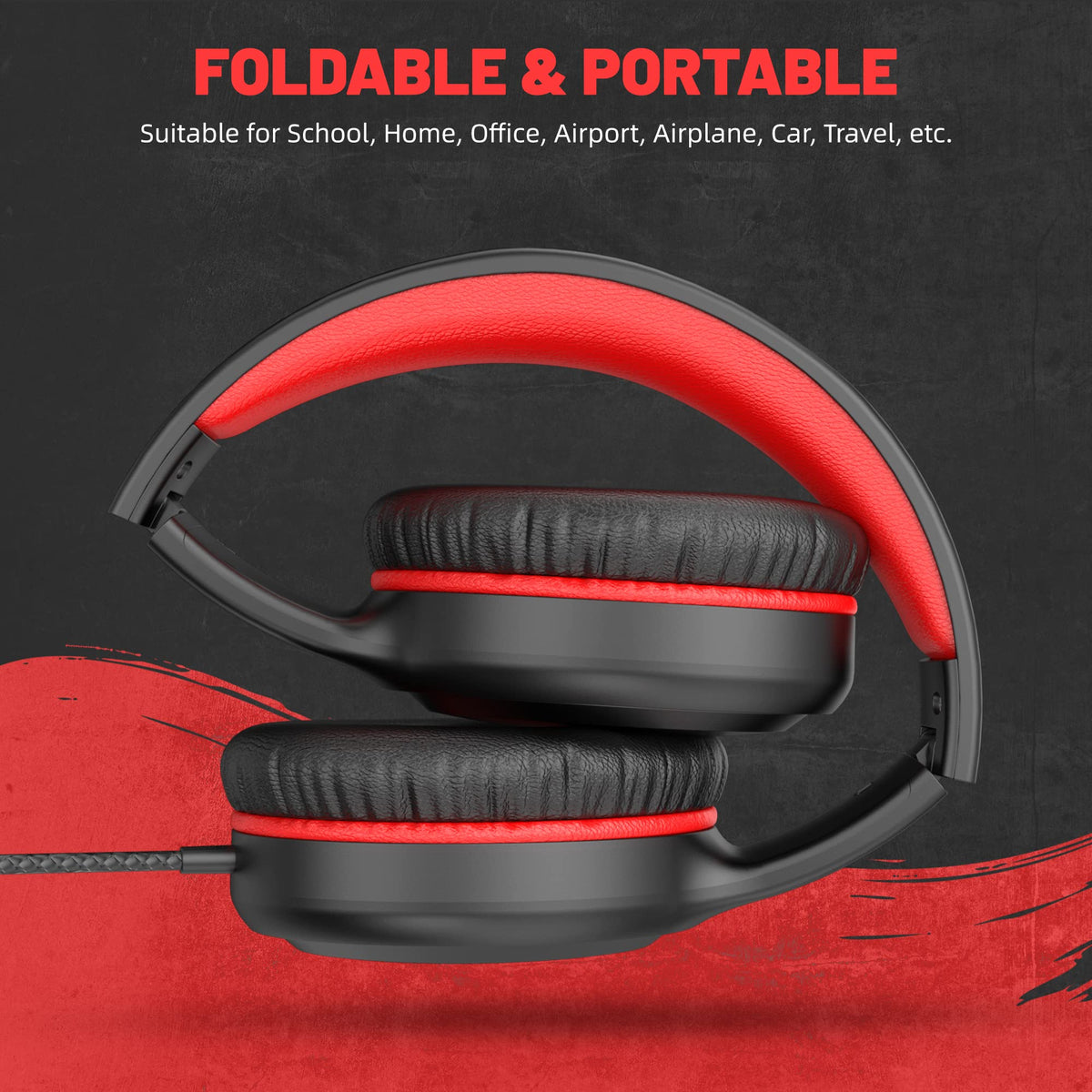 UKELALA on-ear kids headphones deliver Hi-Fi stereo sound for clear playback